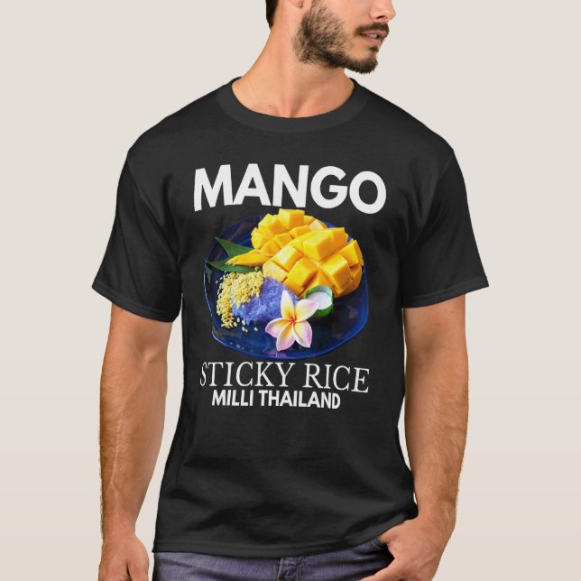 Mango Sticky Ris Milli Thailand Sommar Food I 1 1 T Shirt (Framsida)