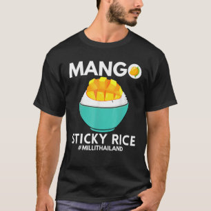 Mango Sticky Ris Milli Thailand, sommarmat Älskare T Shirt