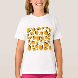 Mango Summer Fruit Mönster T Shirt