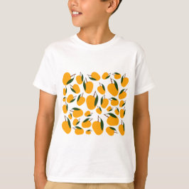 Mango Summer Fruit Mönster T Shirt