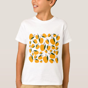 Mango Summer Fruit Mönster T Shirt