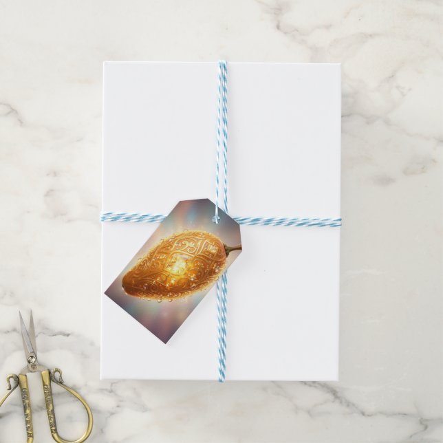 Mango – Tropical Fruit Full of Flavor´7 Presentetikett (Med Snöre)