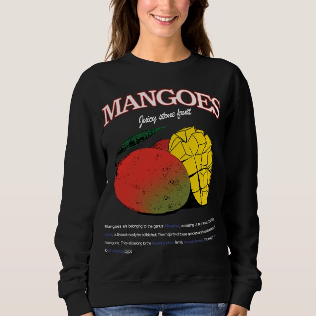 Mango Tropical Fruit Summer Vibes Hawaii T Shirt (Framsida)