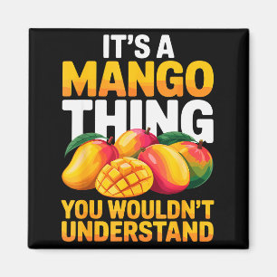 Mangodräkt för män kvinnor barn frukt mangälskare magnet
