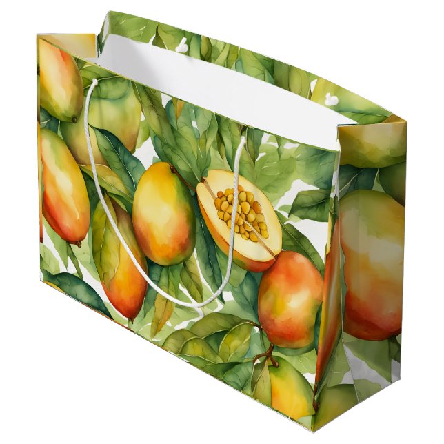 Mangofrukter och blad  (Baksidan Vinklad)