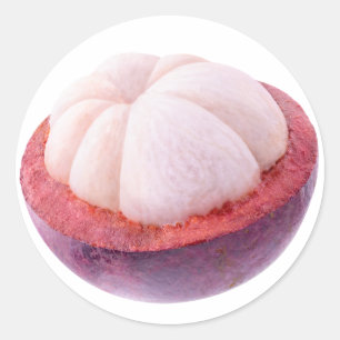 Mangosteen halv runt klistermärke