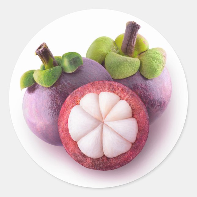 Mangosteens Runt Klistermärke (Framsida)