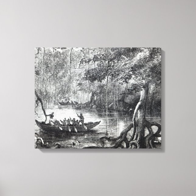 Mangrove Forest' Canvastryck (Framsida)