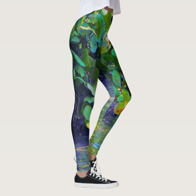 Mangrove Lagoon med havsdruvor Leggings (Höger)