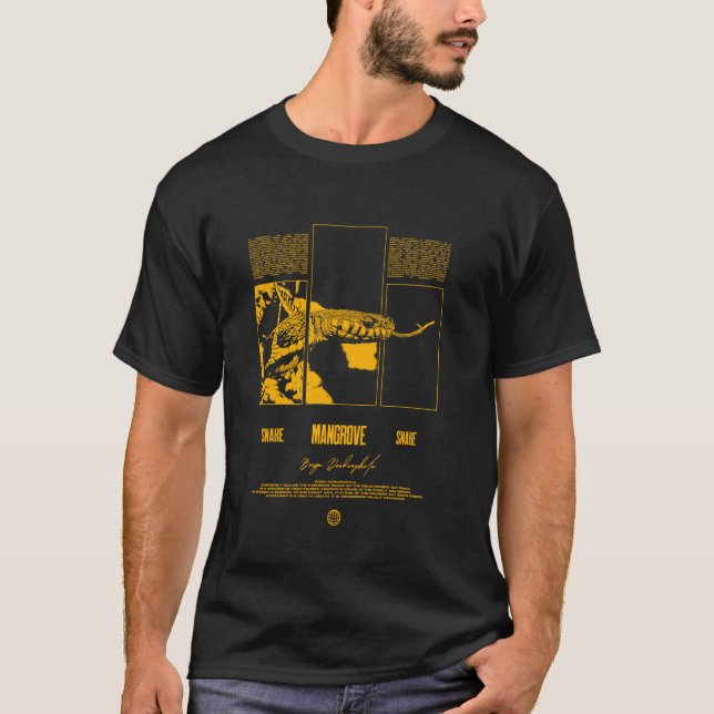 Mangrovesnok Reptilvårdare T Shirt (Framsida)
