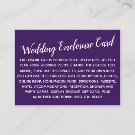 Mångsidig Anpassningsbar Enkel DIY Bröllop Deepest Tilläggskort