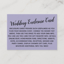 Mångsidig Anpassningsbar Enkel DIY Bröllop Dusty-L Tilläggskort