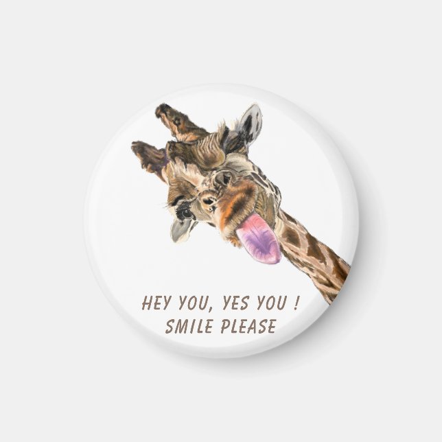 Mångsidig magnet Gift Giraffe Tunga Ut - sjömil (Framsidan)