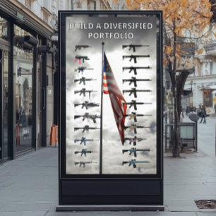 Mångsidig portfölj vapenaffisch poster