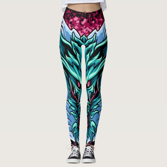 Mångsidiga bilder leggings (Framsida)