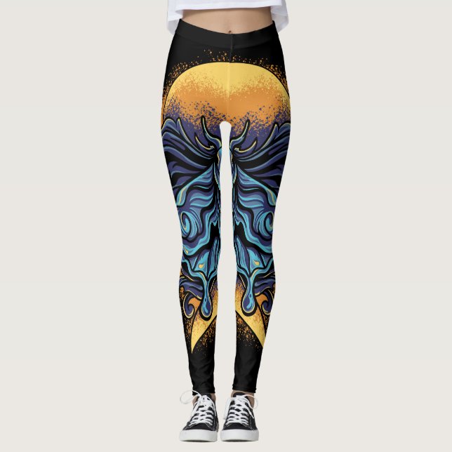 Mångsidiga bilder leggings (Framsida)