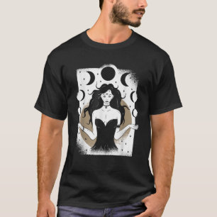 MÅNGUDINNA Kostym Wiccan Wicca Pagan Magi T Shirt