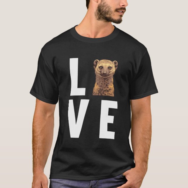 Manguster Mangust Långärmad T Shirt (Framsida)