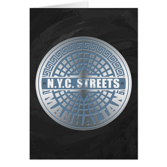 Manhål Covers Manhattan OBS Kort (Framsidan)