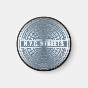 Manhål Covers NYC Magnet