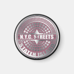 Manhål Covers Staten Island Magnet