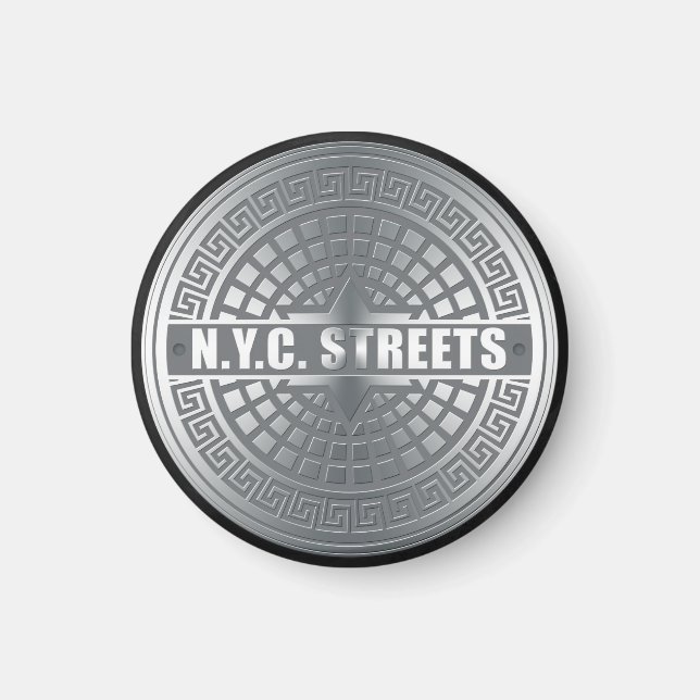 Manhål NYC Magnet (Framsidan)