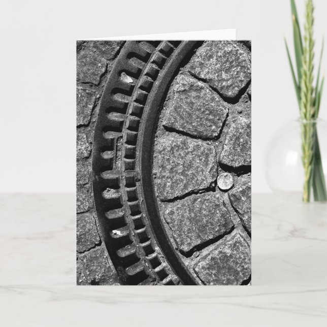 MANHÅL TÄCKER, STRASBOURG, FRANKRIKE KORT (Framsida)