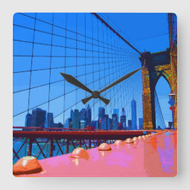 Manhattan 3000 fyrkantig klocka