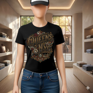 Manhattan Art Deco Silhuett Emblem T Shirt