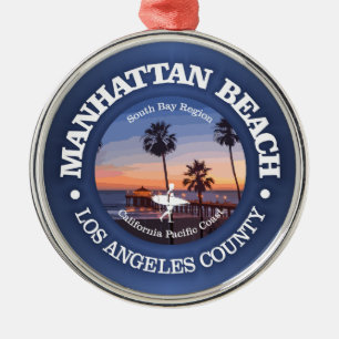 Manhattan Beach (C) Julgransprydnad Metall