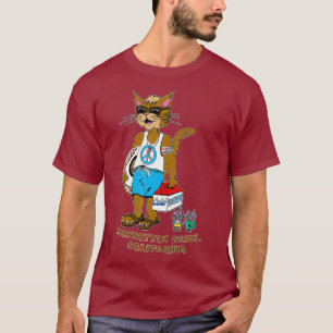 Manhattan Beach CA Funny Cat Life Guard and Mice T Shirt
