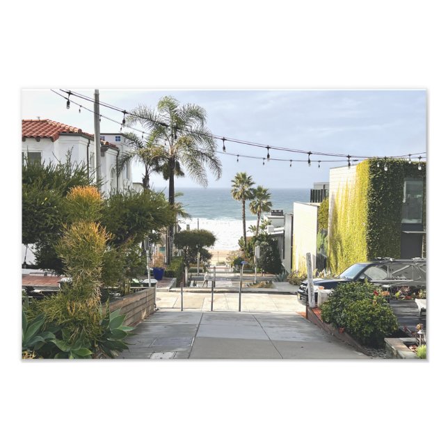 Manhattan Beach, California Photo Fototryck (Framsidan)