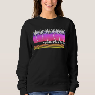 Manhattan Beach California Retro Stil Vintage Sol T Shirt