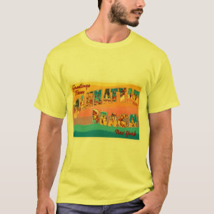 Manhattan Beach gammala New York NY reser souvenir Tröja