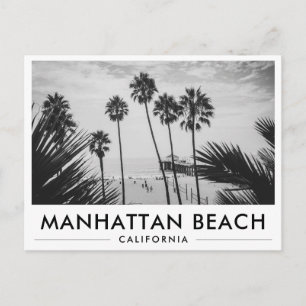 Manhattan Beach Kalifornien kustlinje Los Angeles Vykort