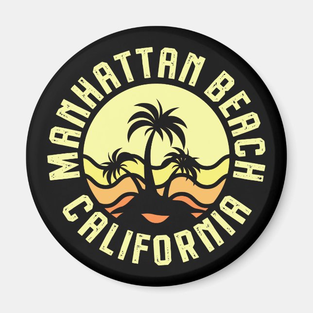 Manhattan Beach,Kalifornien Magnet (Framsidan)