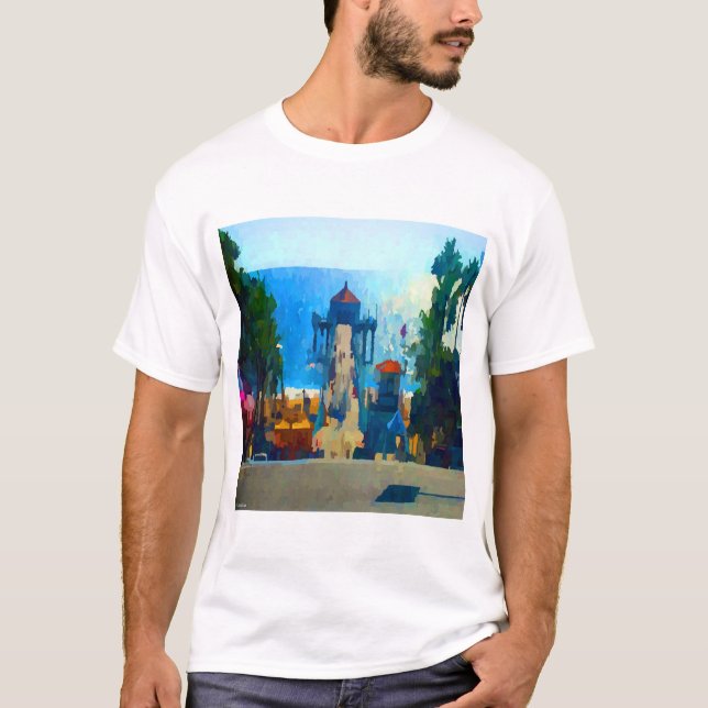 Manhattan Beach Kalifornien T Shirt (Framsida)