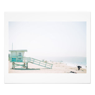 Manhattan Beach livräddarehydda Fototryck
