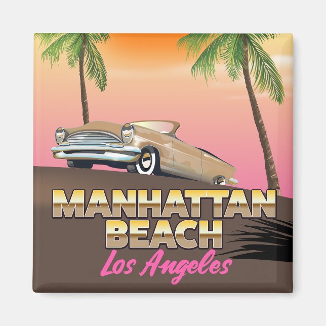 Manhattan beach Los Angeles Magnet (Framsidan)