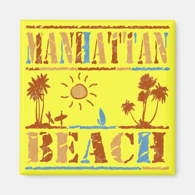 Manhattan Beach Magnet (Framsidan)