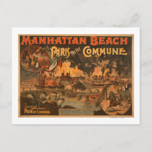 Manhattan Beach - Paris och Commune Play Vykort