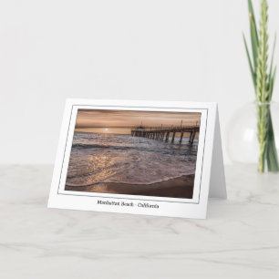 Manhattan Beach Pier Greeting Card Kort