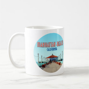 Manhattan Beach Pier Los Angeles California Kaffemugg