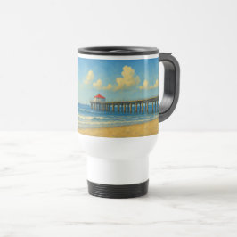 Manhattan Beach Pier med Red Tak Resemugg