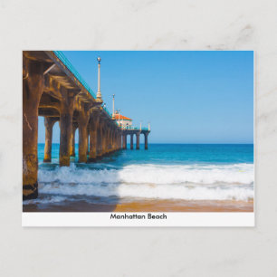 Manhattan Beach Pier Postcard Vykort