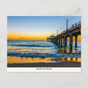 Manhattan Beach Pier Postcard Vykort