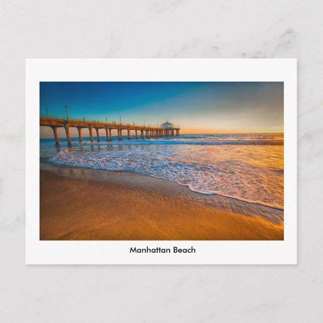 Manhattan Beach Pier-vykort Vykort (Framsida)