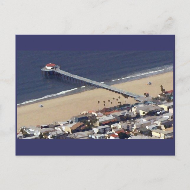 Manhattan Beach pir Vykort (Framsida)