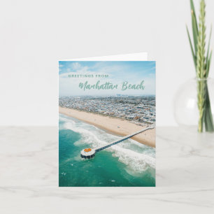 Manhattan Beach Postcard Personlig Hälsning Kort