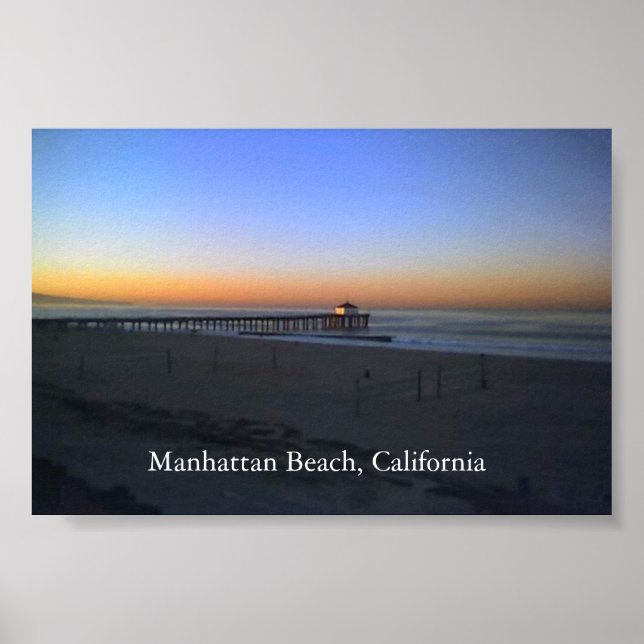 Manhattan Beach Sunrise Poster (Framsidan)